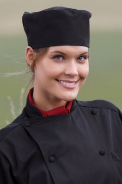 Black Beanie Chef Hat